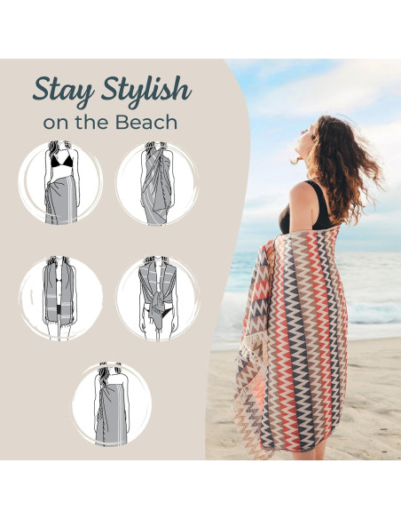 Toalla de Playa Mebien 89x170cm 100% Algodón Secado Rápido