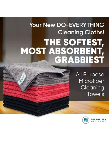 Paños de Microfibra Pro Microfiber Wholesale 12 Piezas 40.64 cm