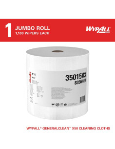 Toallitas de limpieza WypAll GeneralClean X50 Jumbo 1100 hojas 2