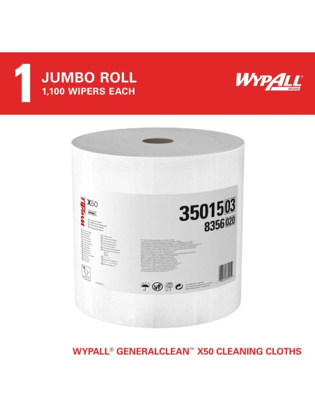 Toallitas de limpieza WypAll GeneralClean X50 Jumbo 1100 hojas