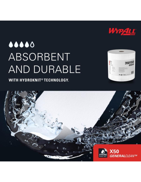 Toallitas de limpieza WypAll GeneralClean X50 Jumbo 1100 hojas