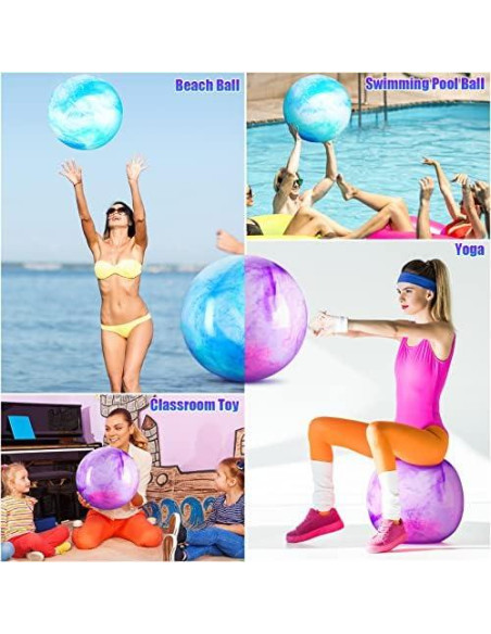 Pelotas Rebotadoras Inflables Deekin 4 Pcs 36 cm PVC Coloridas
