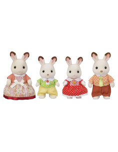 Familia Conejo de Chocolate Calico Critters - Set 4 Figuras