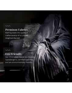 Manta con Peso LUXOME 152x203 cm 8.16 kg Reversible Gris 2