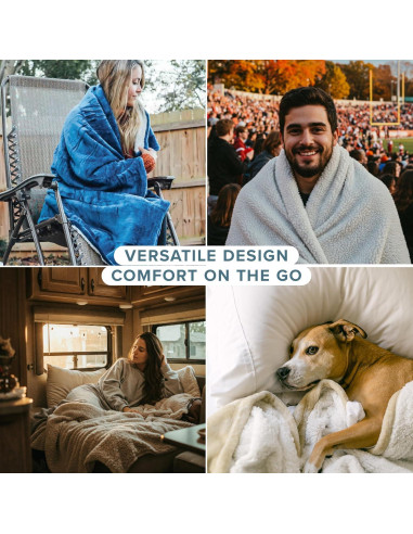 Manta de Sherpa Bare Home Twin XL Gris - Suave y Cálida