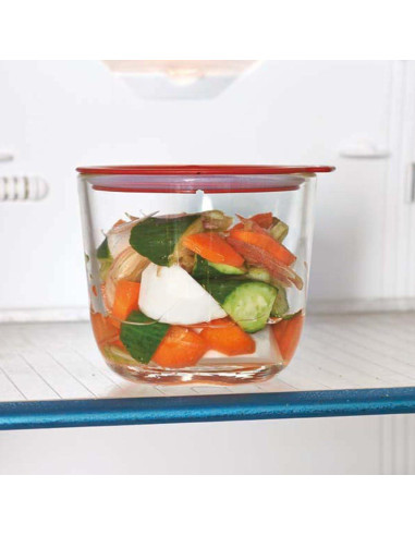 Hario Salting Bowl 500ml Rojo - Apto Microondas y Lavavajillas