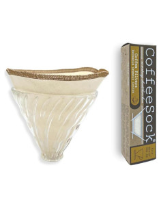 Filtros Reutilizables CoffeeSock Hario V60-02 Algodón Orgánico