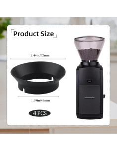 4 Juntas de Silicona para Molinillos Baratza Virtuoso y Encore 2