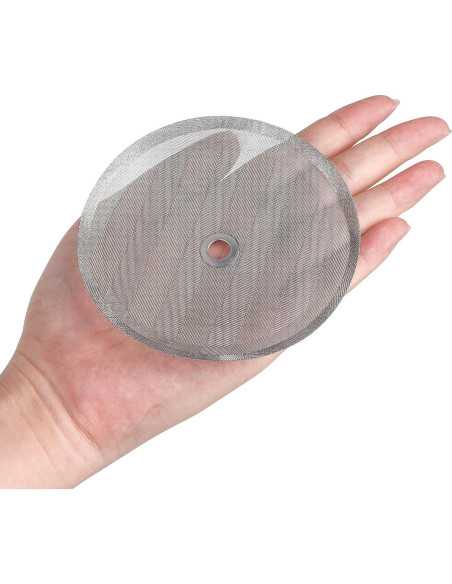 4 Filtros de Acero Inoxidable Attsky para Prensa Francesa 10.16 cm