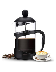 Cafetera Prensa Francesa Genérico 1000 ML 8 Tazas Vidrio Acero