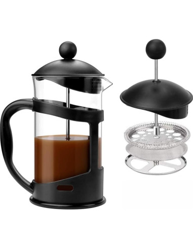 Cafetera Prensa Francesa Genérico 1000 ML 8 Tazas Vidrio Acero
