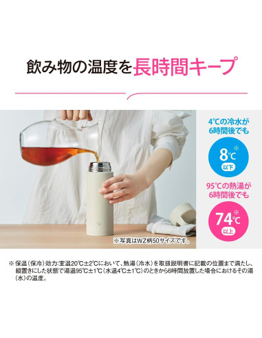 Taza de Acero Inoxidable Zojirushi SM-RS65-WZ 650 ml