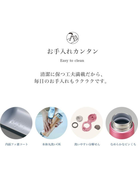 Taza de Acero Inoxidable Zojirushi SM-TA48WA 0.48L Blanca