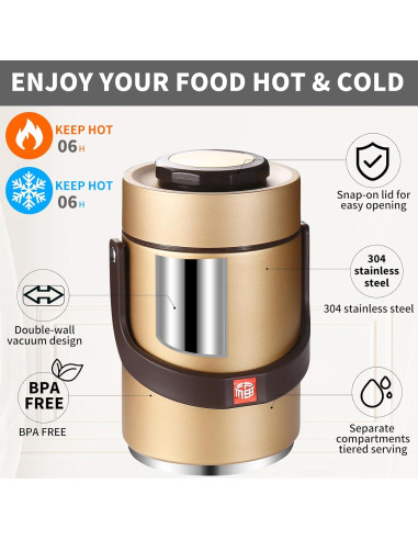 Termo Aislado Munmel 67 oz Acero Inoxidable Boca Ancha