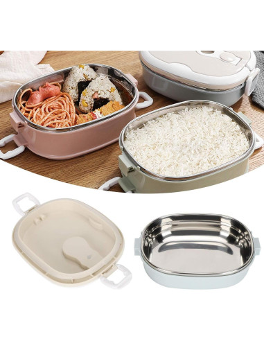 Caja de Almuerzo Niiyen 900ml Acero Inoxidable Rectangular