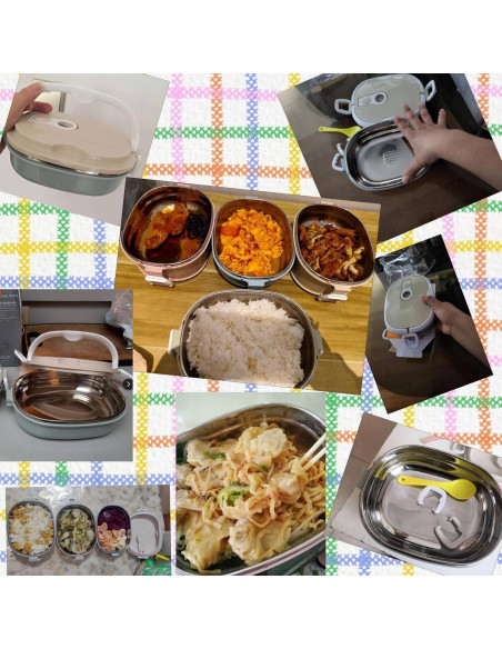 Caja de Almuerzo Niiyen 900ml Acero Inoxidable Rectangular Caja de Almuerzo Niiyen 900ml Acero Inoxidable Rectangular