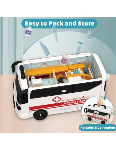 Juego de Casa de Muñecas KOALA DIARY con Kit de Doctor