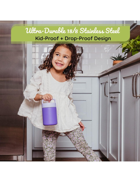 Termo Aislado WeeSprout 12 oz Acero Inoxidable para Niños