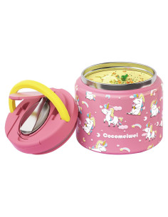 Termo de Comida Aislado Cocomeiwei 350 ml Unicornio-Rosa