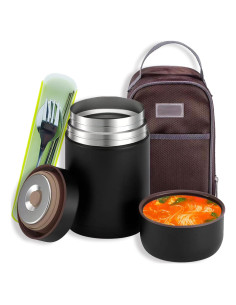 Tarro de Comida Aislado lazycozy 800 ml Acero Inoxidable