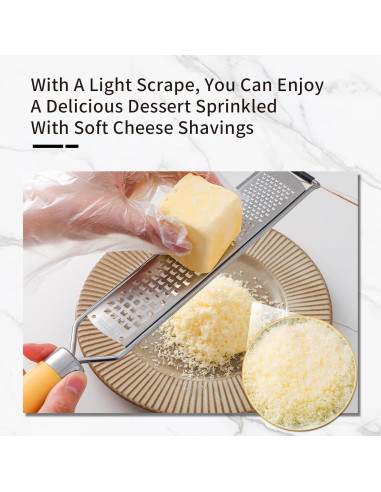 Rallador de Limón y Queso NECOOKS de Acero Inoxidable 2 en 1
