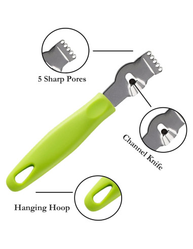 Juego de 3 herramientas de cocina Qusmeiyici - Rallador y pelador