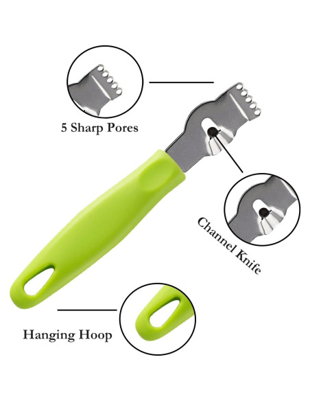 Juego de 3 herramientas de cocina Qusmeiyici - Rallador y pelador