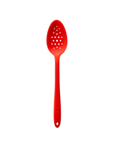 Cuchara de Silicona Perforada GIR 33 cm Roja - Utensilio de Cocina