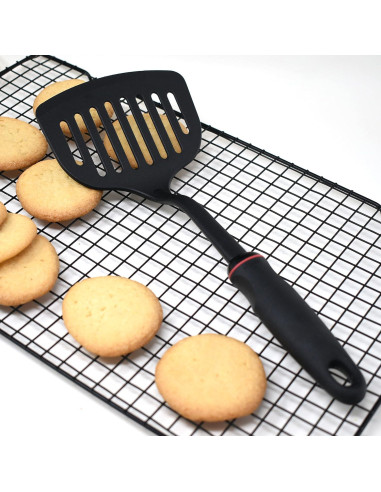 Espátula Ranurada Norpro 1705 Negra Apta Lavavajillas 30.5 cm