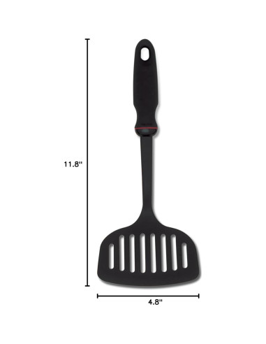 Espátula Ranurada Norpro 1705 Negra Apta Lavavajillas 30.5 cm