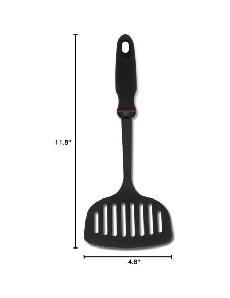 Espátula Ranurada Norpro 1705 Negra Apta Lavavajillas 30.5 cm