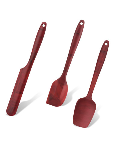 Juego de Espátulas de Silicona DOSMAMZ 3 Piezas Antiadherentes