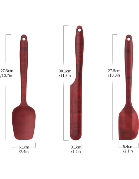 Juego de Espátulas de Silicona DOSMAMZ 3 Piezas Antiadherentes