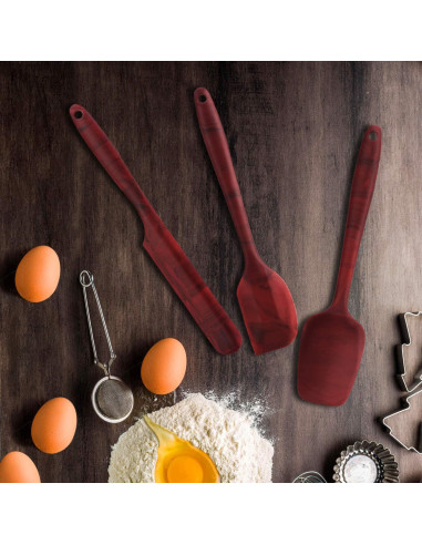 Juego de Espátulas de Silicona DOSMAMZ 3 Piezas Antiadherentes