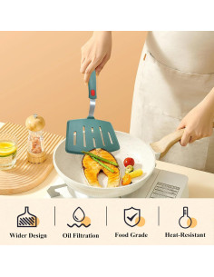 Juego de Espátulas de Silicona EJOEXQU 2 Piezas Verde 2