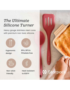 Espátula de Silicona StarPack Head Turner 29 cm Rosa Terroso 2