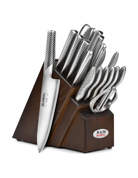 Conjunto de Cuchillos Global 20 Piezas Acero Inoxidable Japonés