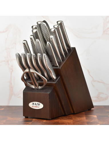Conjunto de Cuchillos Global 20 Piezas Acero Inoxidable Japonés
