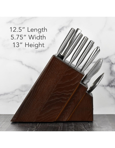 Conjunto de Cuchillos Global 20 Piezas Acero Inoxidable Japonés