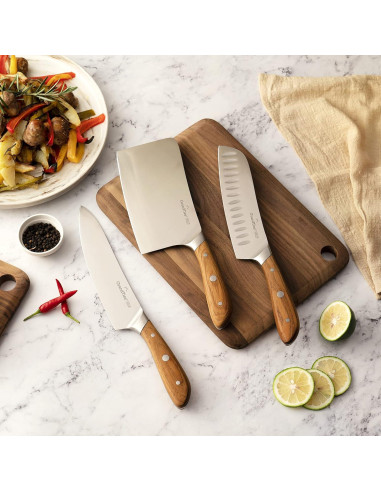 Cuchillo de Chef 20 cm GrandTies - Acero Inoxidable Alemán