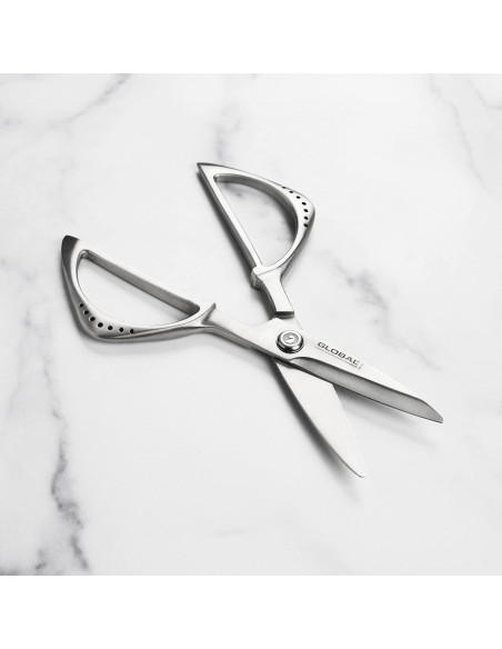 Juego de cuchillos Global 8 piezas con bloque de nogal oscuro