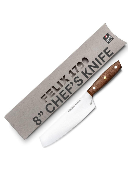 Cuchillo de Chef Felix Zepter MIU 20 cm Acero Solingen Nogal