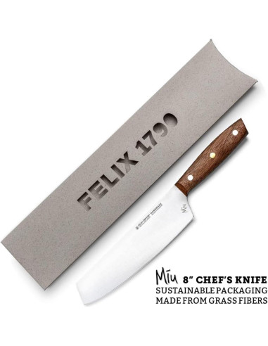 Cuchillo de Chef Felix Zepter MIU 20 cm Acero Solingen Nogal