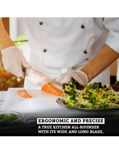 Cuchillo de Chef Felix Zepter MIU 20 cm Acero Solingen Nogal