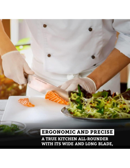 Cuchillo de Chef Felix Zepter MIU 20 cm Acero Solingen Nogal