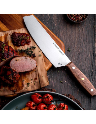 Cuchillo de Chef Felix Zepter MIU 20 cm Acero Solingen Nogal