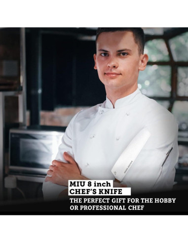 Cuchillo de Chef Felix Zepter MIU 20 cm Acero Solingen Nogal