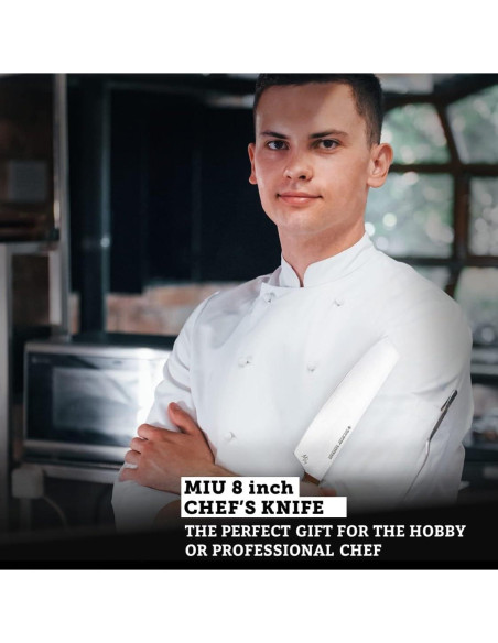 Cuchillo de Chef Felix Zepter MIU 20 cm Acero Solingen Nogal