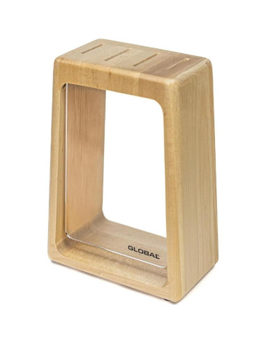 Conjunto de Cuchillos Global G-79670 con Bloque de Arce 5 Piezas