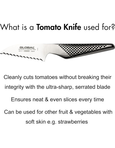 Cuchillo para Tomate Global GS-9 - Acero Inoxidable 7.62 cm